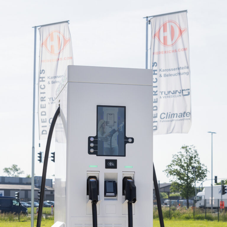 Eine Ladesäule für elektrische Fahrzeuge